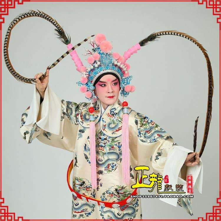 蔡甸京剧戏曲道具用品舞台演出精品羽毛雉鸡毛 翎子