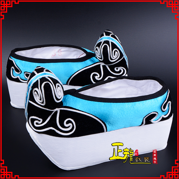 蔡甸京越剧黄梅戏古装男书生小生鞋云头鞋戏曲鞋云履 云头鞋