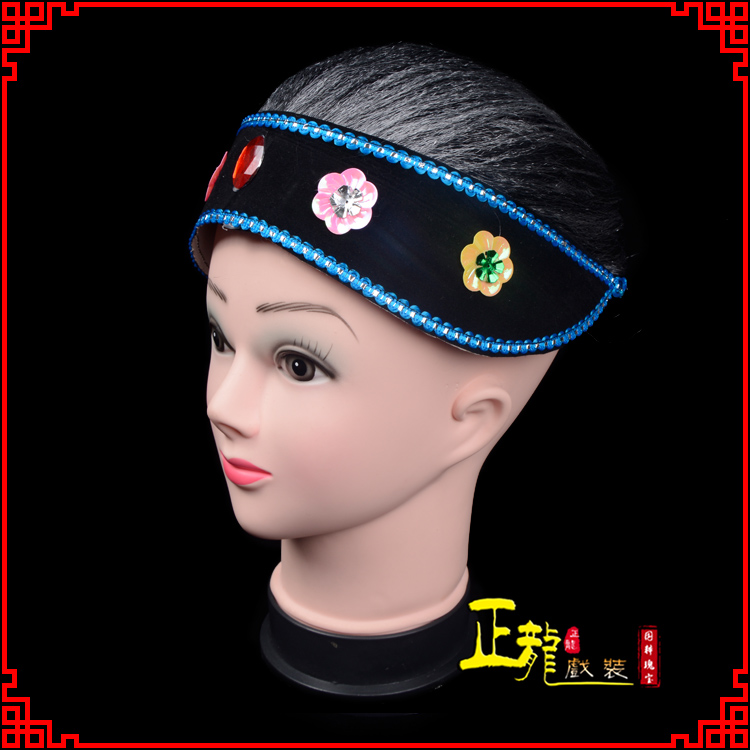 蔡甸老旦媒婆穷老太婆假发套 老旦头套