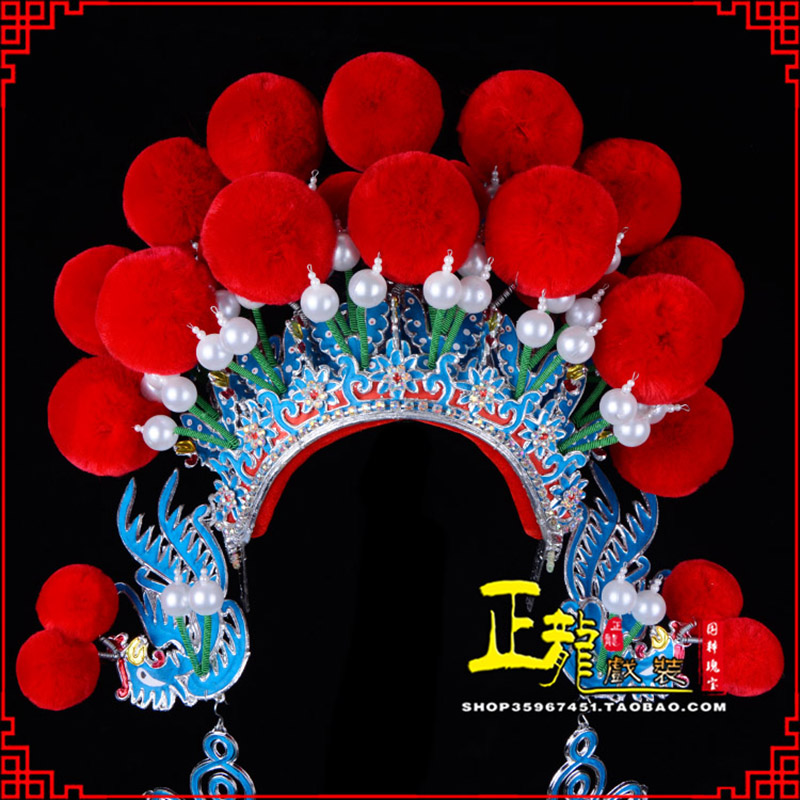 蔡甸戏曲盔帽武旦穆桂英花木兰女将 中档七星帽