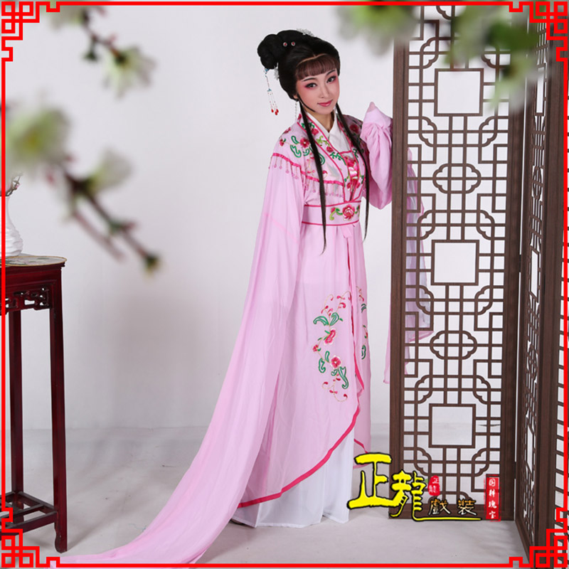 蔡甸花旦黄梅戏服古装戏服水袖戏剧假云肩长披