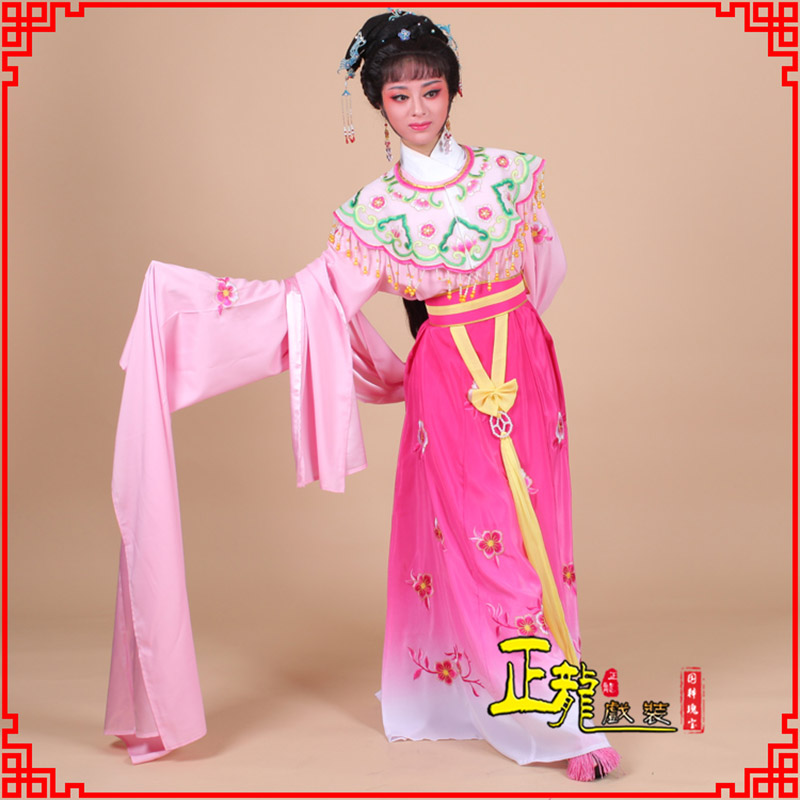 蔡甸水袖青衣练功花旦服 梅花古装衣