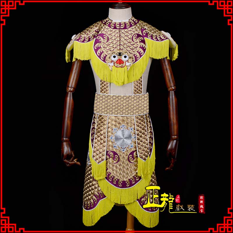 蔡甸武将士兵云肩鱼鳞侉子